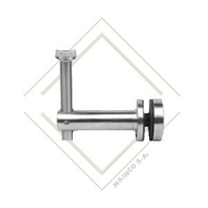 base, soporte, vidrio, tubo, acero, inox, inoxidable, pasamanos, arquitectura, mainco, guatemala