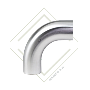 codo acero inoxidable, codo 90° grados, curva acero inoxidable, vuelta acero inoxidable