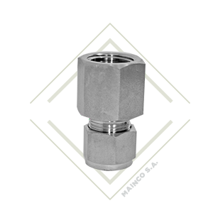 conector, rapido, rosca, tubing, tubo, hembra, npt, adaptador, acero, inoxidable, mainco, genebre, fiting