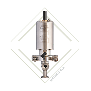 valvula dcx3, l, valvula diversora, valvula acero inox, valvula acero inoxidable, valvula para alimentos, funcionamiento